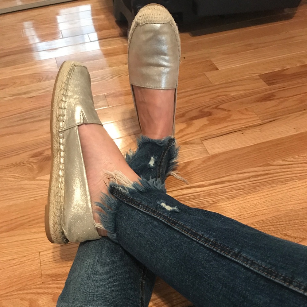 Halogen gold espadrilles