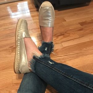 Halogen gold espadrilles