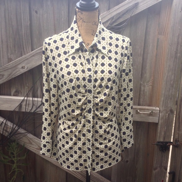 Laundry Shelli Segal Blue White green Wicker top L - Picture 2 of 4