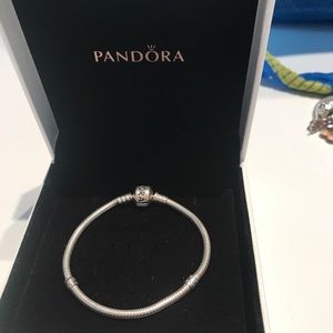 Silver Pandora bracelet