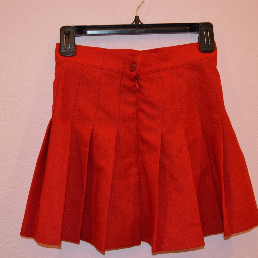 American Apparel Red Tennis Skirt
