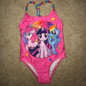 My Little Pony Girls One Piece Bathingsuit