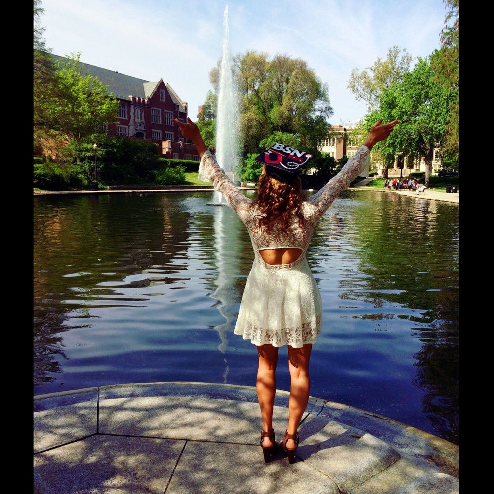 Forever 21 long sleeve, mini, floral lace dress