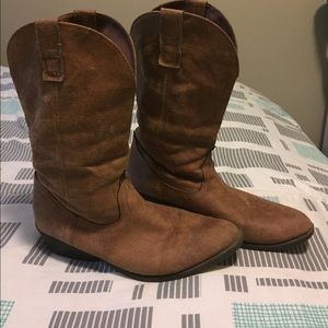 Rampage Camel Cowgirl boots