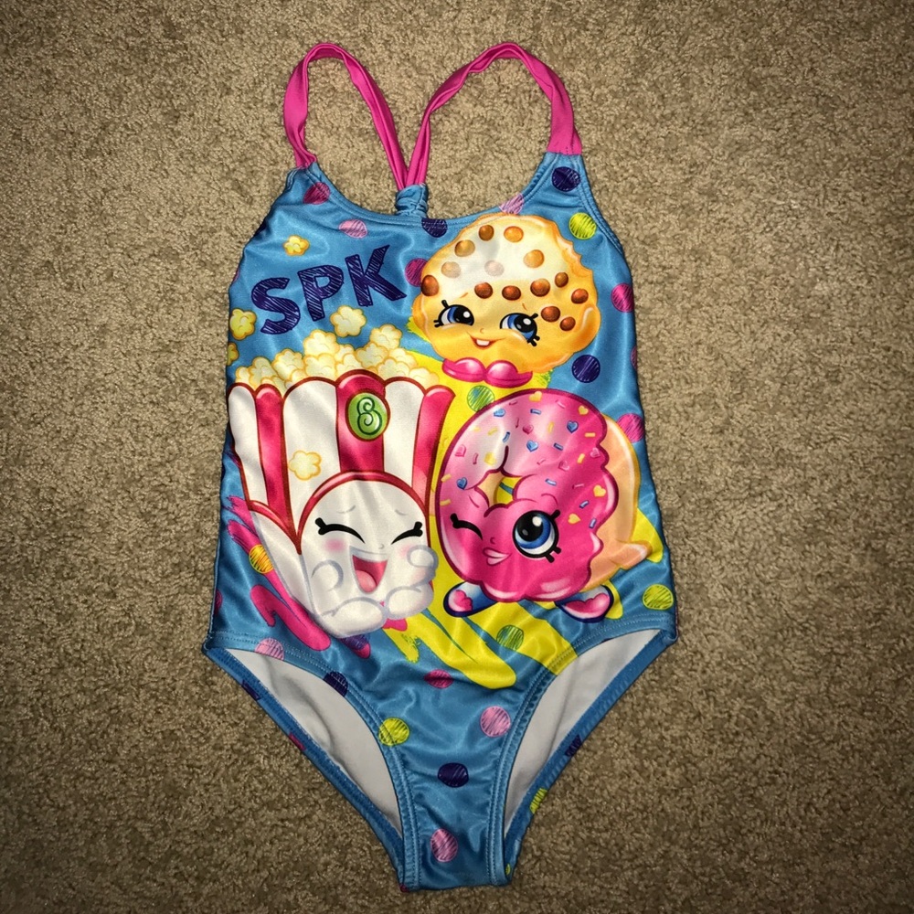 Girls Shopkins One Piece Bathingsuit