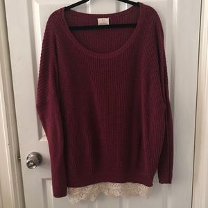 Maroon Sweater- Urban Outfitters