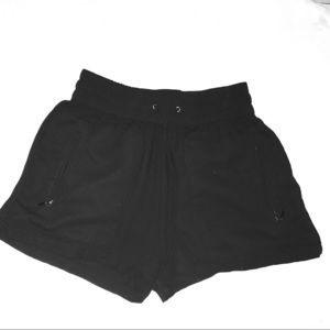 High waist Polyester relaxed fit shorts