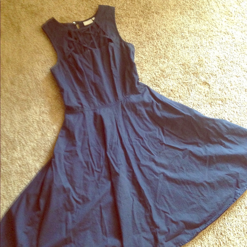 Navy EShakti Dress
