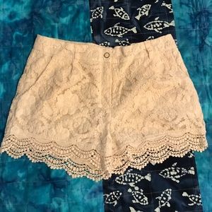 Boho Lace dress shorts.