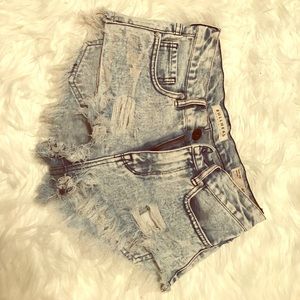 High waist Jean Shorts
