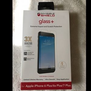 Zagg Glass Screen Protector iPhone 6+/6s+/7+