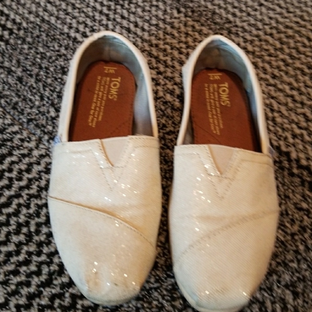 Tom's glitter classics in ivory
