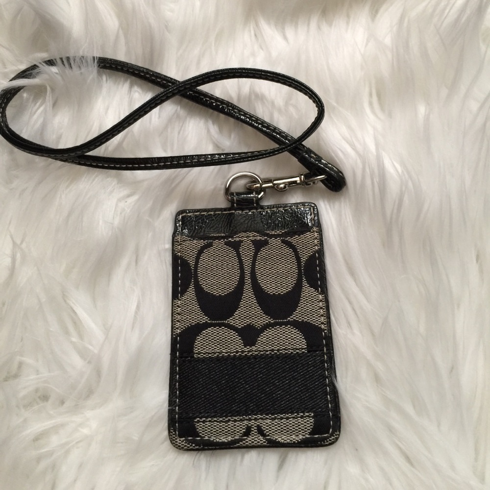 Genuine Coach ID badge holder