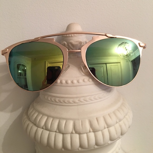 Green and gold sunglasses. - Picture 1 of 4