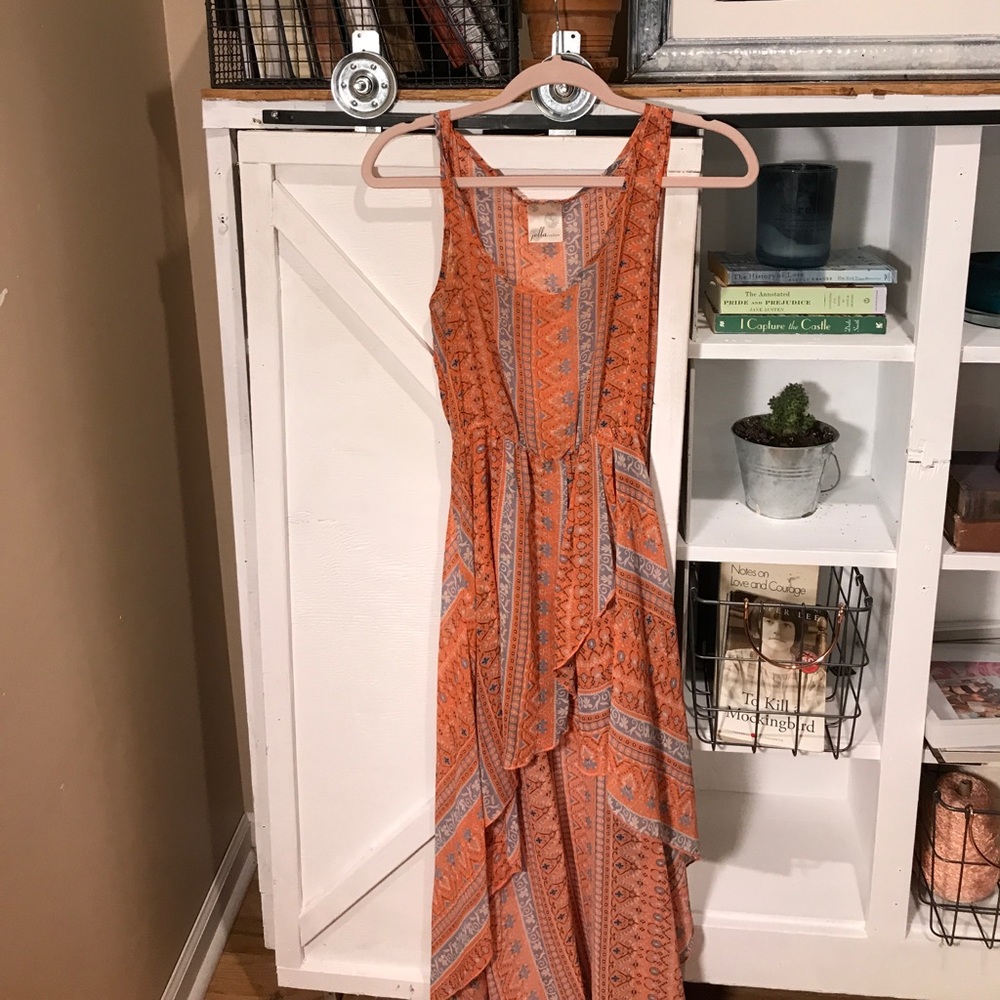 Boho high low dress