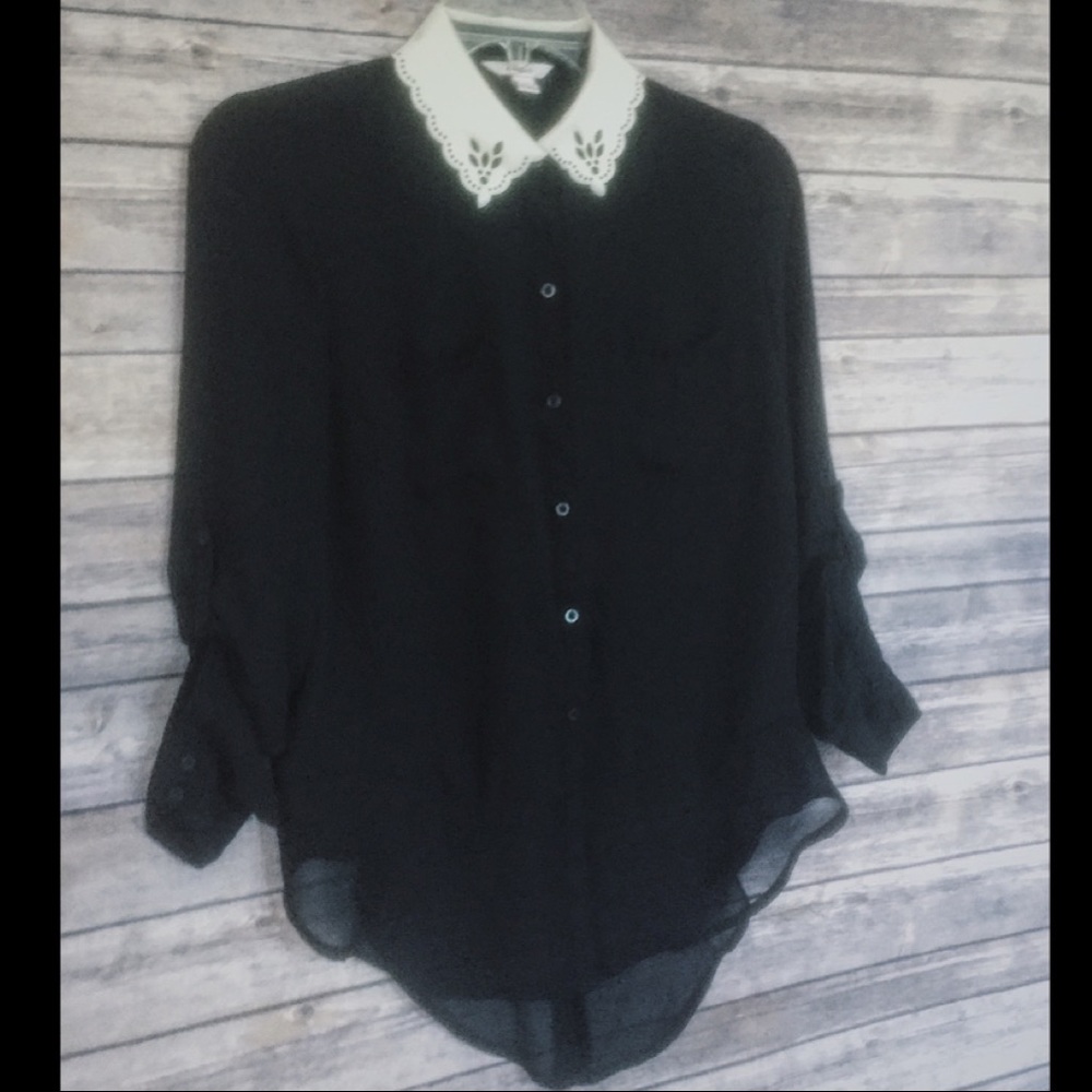 Candie's Black Blouse