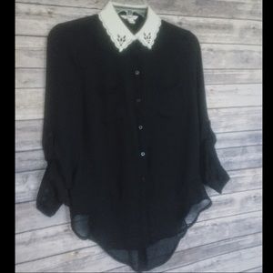 Candie's Black Blouse