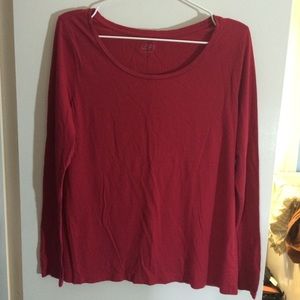 Red Long-Sleeve LOFT