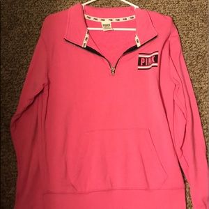 Victoria Secret Pink half zip pull over