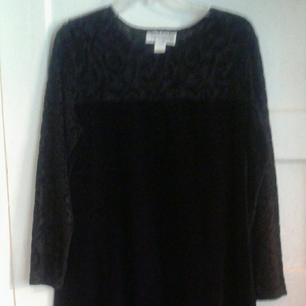Diane Von Ferstenberg Elegant blackl velvet dress