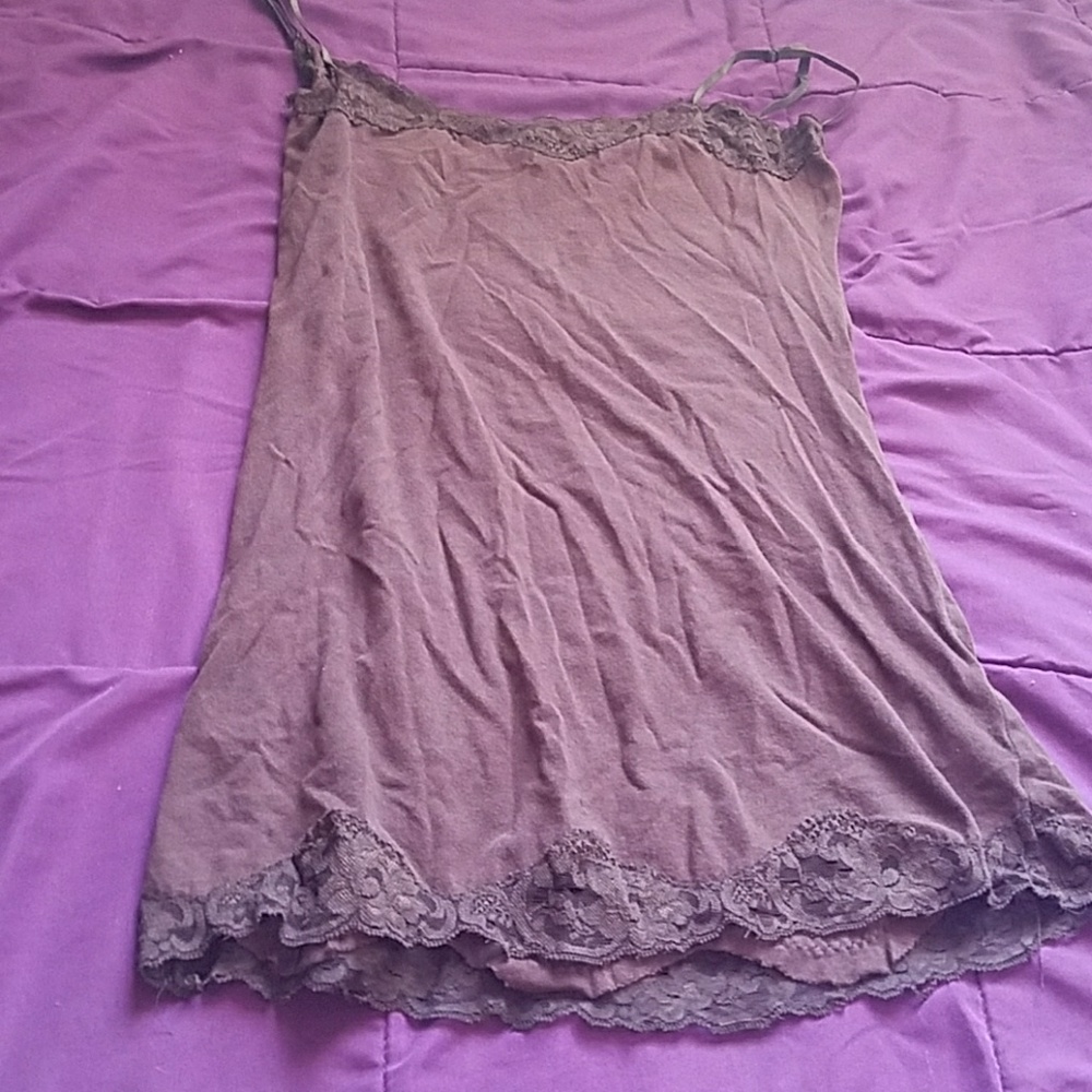 Brown size small lace cami