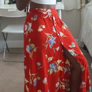 Floral Print spring skirt