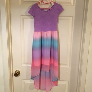Girls hi-lo maxi dress size 7/8