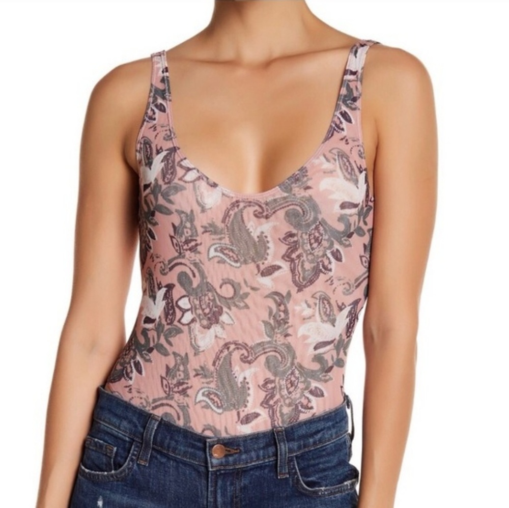 NWT Intimately Free People Fresh Mesh Bodysuit L