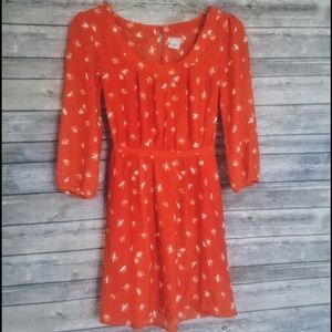 Urban Outfitters Orange Scoop Neck Dress