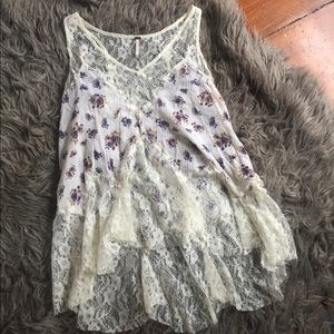 Free People Lace Tank Top