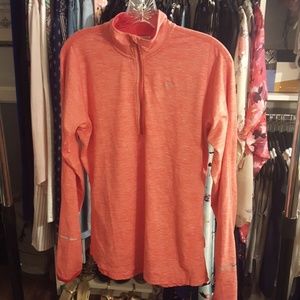 Nike DRI-FIT coral long sleeve with thumb holes