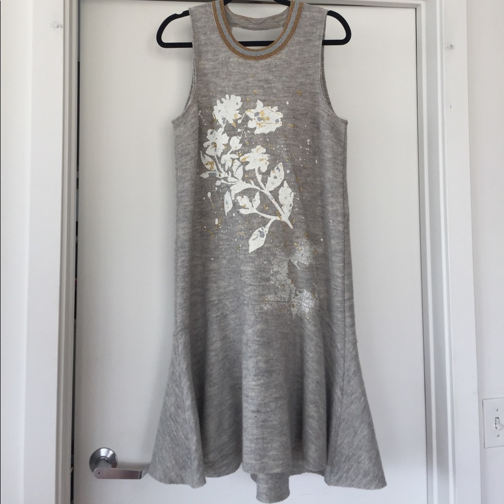 Anthropologie hand painted wool sheath!