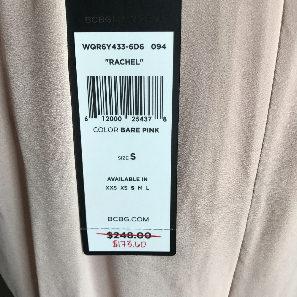 NEW! BCBG "Rachel" dress with side cut outs - Picture 5 of 7