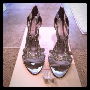 Rhinestone Heels silver