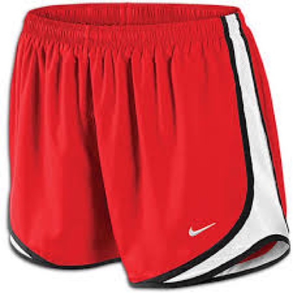 Nike Womens Red 3" Dry Tempo Core Running Shorts