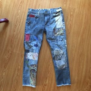 Mother Patchwork Jeans False Impressions sz. 27