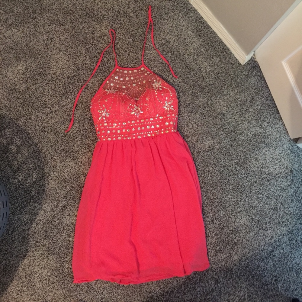 Dillard's pink prom dress size 5/6
