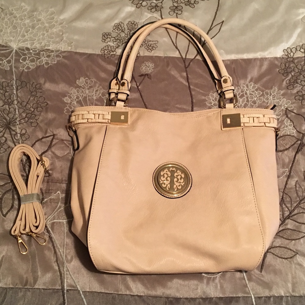 Blush colored purse