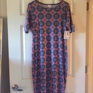 LuLaRoe Julia Dress - Medium