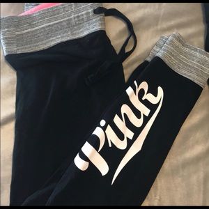 Pink long yoga leggings