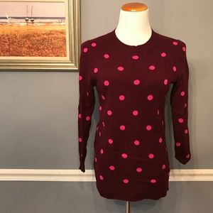 [J. Crew] Cashmere Polka Dot Sweater