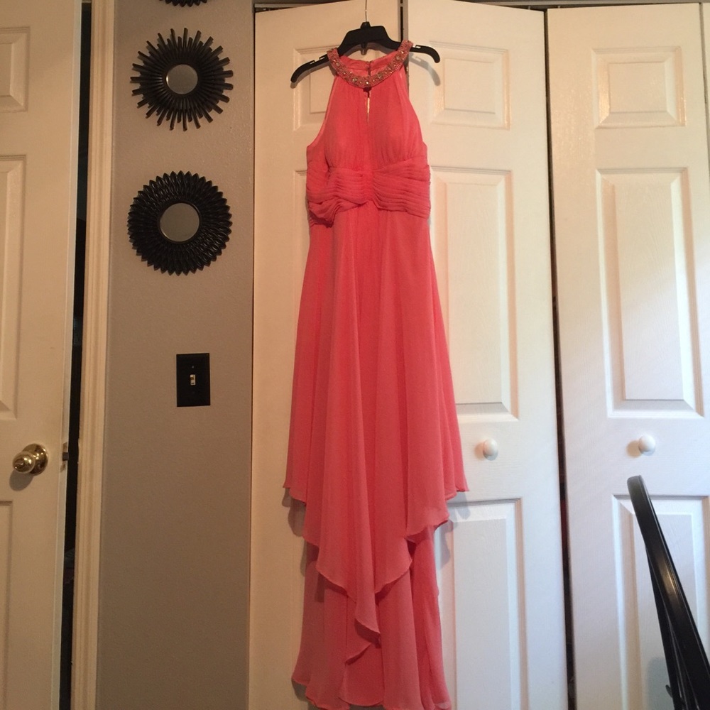 Coral prom dress ! Worn once