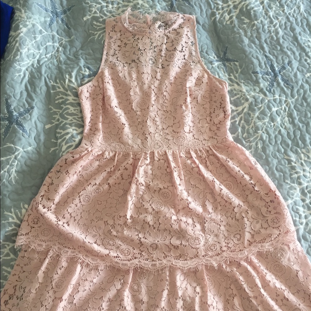 Pink Lace Dress