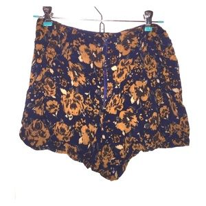 High Waisted Floral Shorts