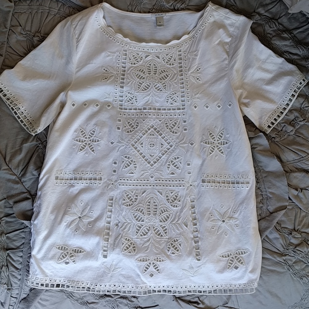J.crew laser cut tee