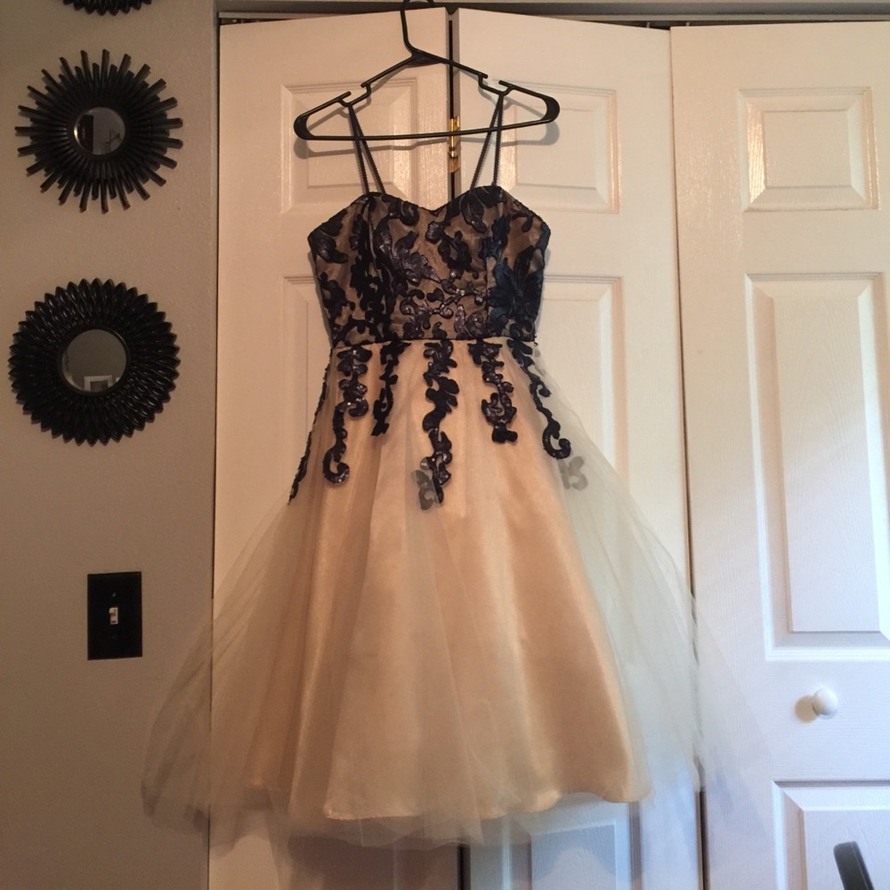 Navy Blue Windsor prom dress