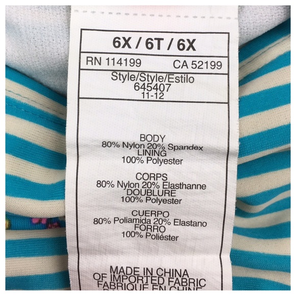 Roxy Flowers & Stripes Two-Piece Swimsuit - Picture 4 of 6