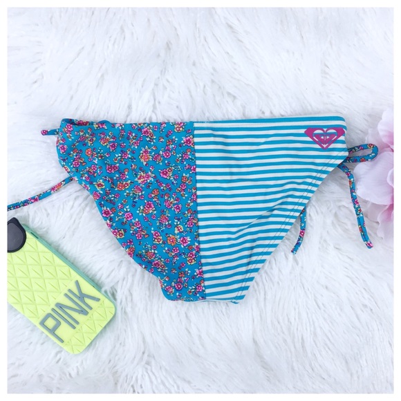 Roxy Flowers & Stripes Two-Piece Swimsuit - Picture 6 of 6