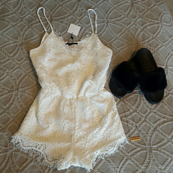 Other - White lace romper