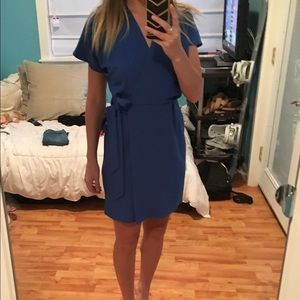 Royal Blue Top Shop Wrap Dress